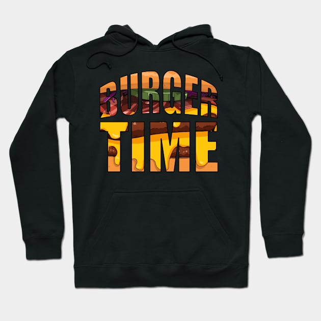 Anytime can be burger time Hoodie by Moon Lit Fox